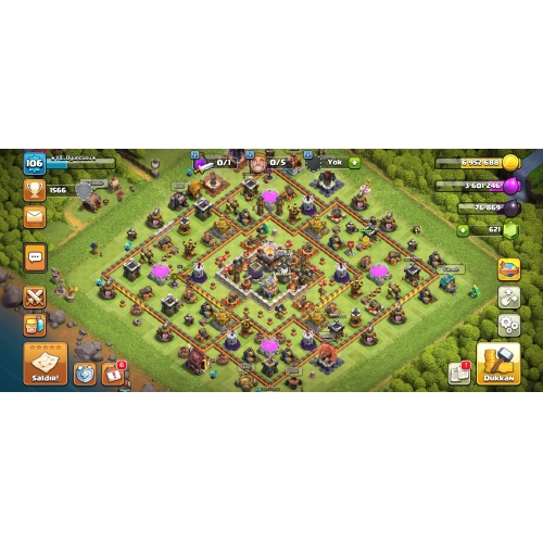  BB11  106 level  600 Yeşil Taş bulunan  güzel  bir hesap. Temizdir.