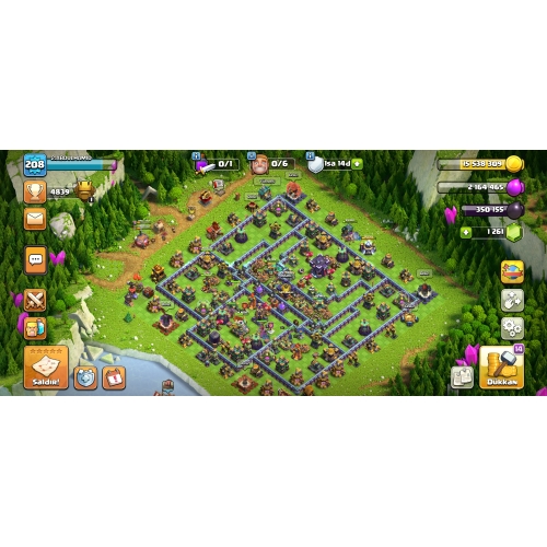  Belediye binası 15 full yükseltme 209 level yan köy ful 74sv. Barbar 80.kralice