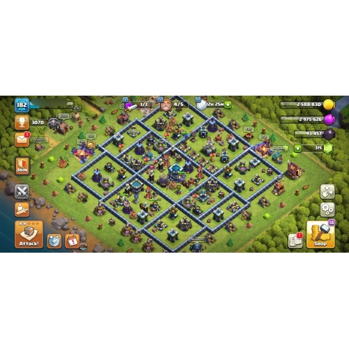  ? TH13? heroes: 70_75_42_45_19? 384 medal ?182 level#kl59