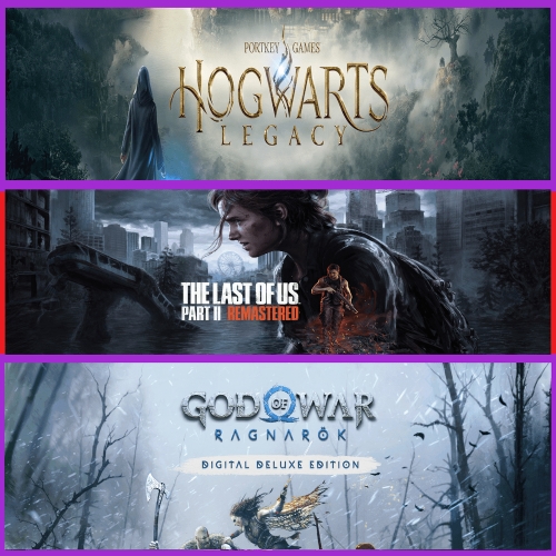  Hogwarts + The Last Of Us Part 2 + Ragnarök