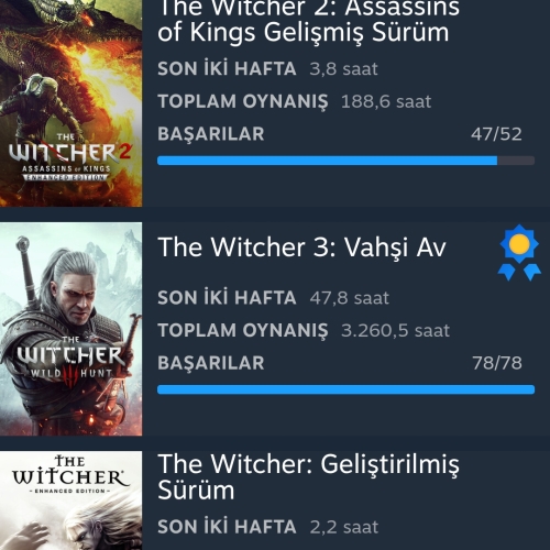  ?‍♂️ The Witcher 1–2–3 Serisi  Steam Hesabı  Güvenli Teslimat  7 Gün Garanti