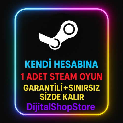  Kendi Hesabınıza 1 Adet Steam Oyun