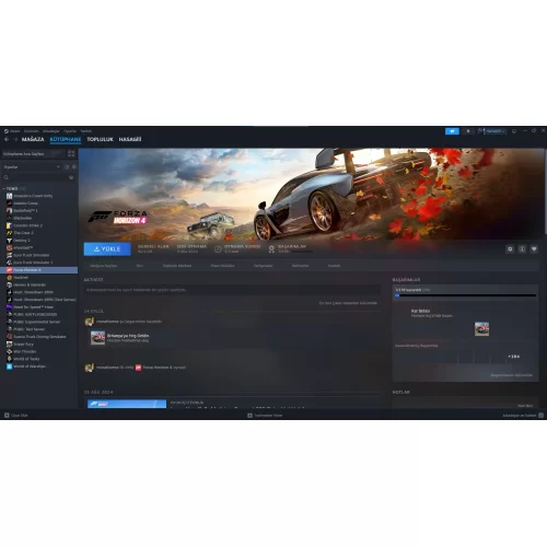 Kişisel Steam Hesabı Forza 4 +Need Four Speed