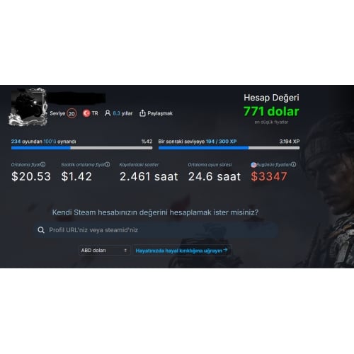  185 oyunlu steam hesabı
