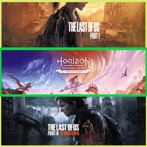  The Last of Us Part I + Horizon F.+ Tlou Part 2