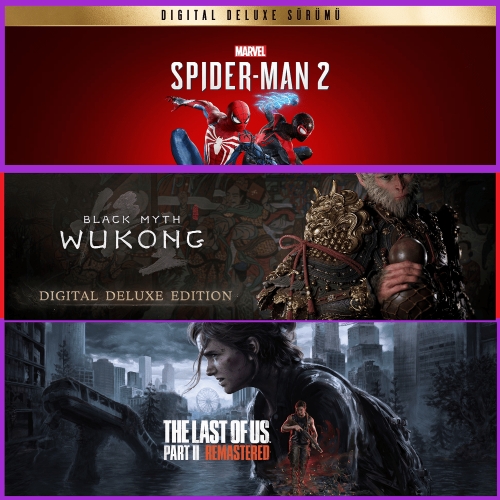  Spiderman 2 + Wukong + The Last of Us Part II
