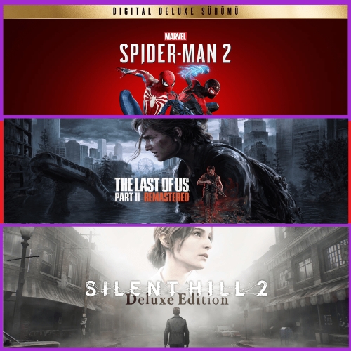  Spiderman 2 + The Last of Us Part II + Silent