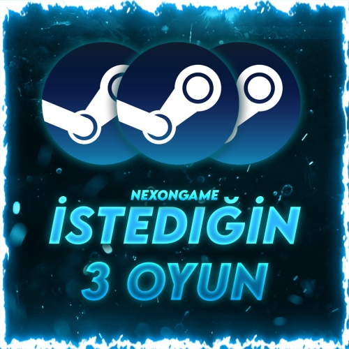  STEAM Hesap İstediğiniz 3 Oyun