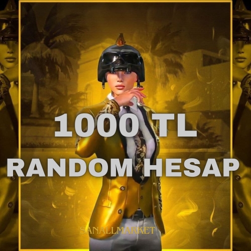  1000 TL+RANDOM HESAP+PUBG MOBİLE