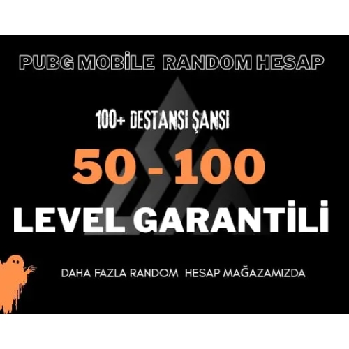  50-100 LEVEL GARANTİLİ HESAP -PUBGM RANDOM