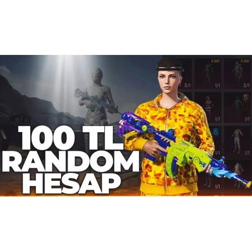  100 TL ASLA BOŞ ÇIKMAYAN DOLU PUBG RANDOM HESAP