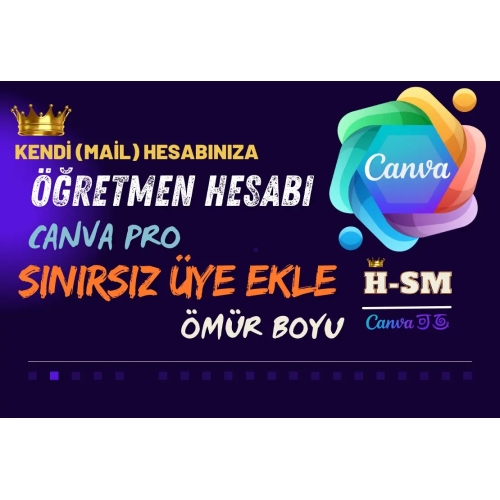  CANVA Öğretmen HESABI - SINIRSIZ ÜYE GARANTİLİ