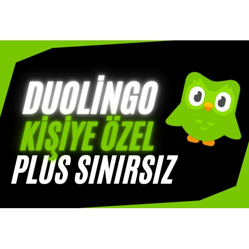  ⭐️Duolingo+ Plus Sınırsız  Kendi Hesabınıza⭐️