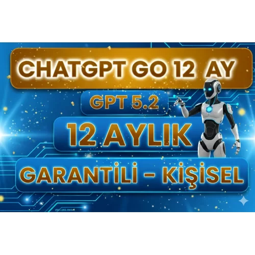  KİŞİSEL - 12 AYLIK CHATGPT GO GARANTİLİ ✅