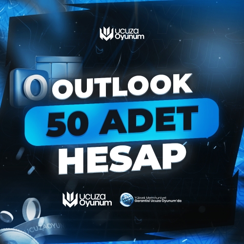  50x Yüksek Kalite Outlook - Hotmail Hesabı