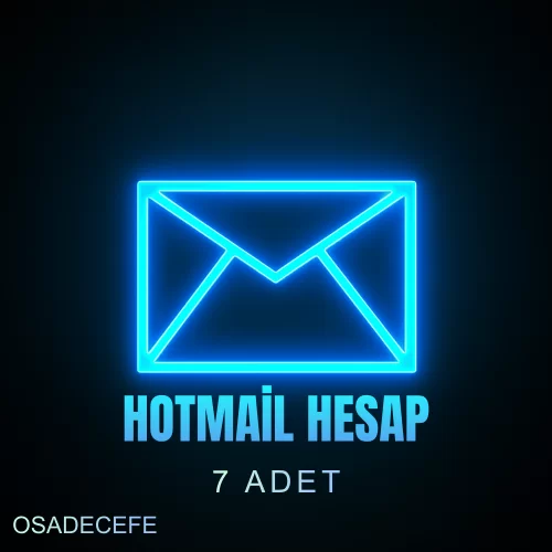  ⭐    7 ADET HOTMAİL HESABI    ⭐