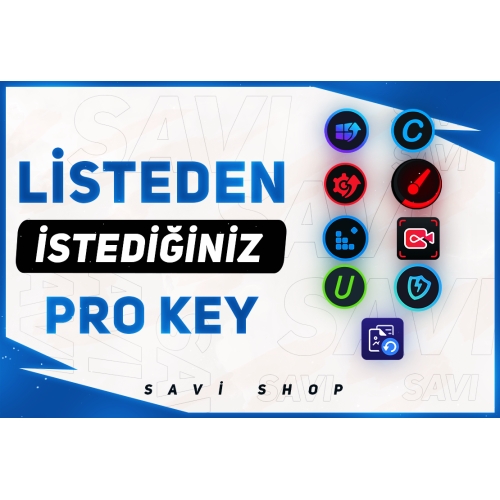  Listeden İstediğiniz Pro Key