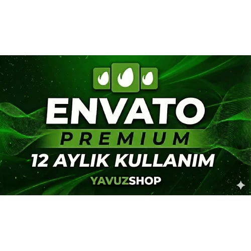  Envato - 12 Aylık - Sorunsuz Kullanım