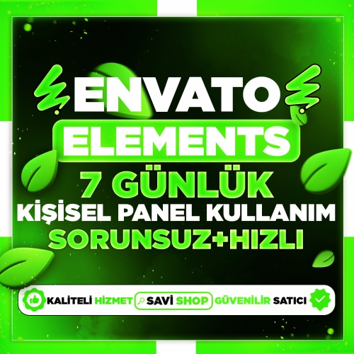  Envato 1 HAFTA Kişisel Kullanım  Hızlı  Sorunsuz