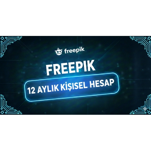  ⚡Freepik 12 Aylık Kişisel Hesap⚡
