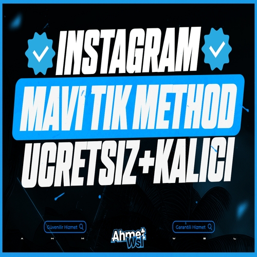  2 ADET MAVİ TİK✔️ METHODU ÜCRETSİZ+KALICI