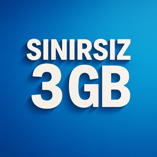  Sınırsız 3GB internet