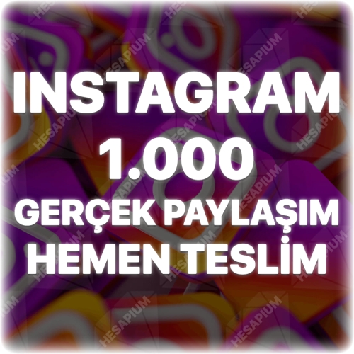  Instagram 1.000 Gerçek Paylaşım - Keşfet Etkili