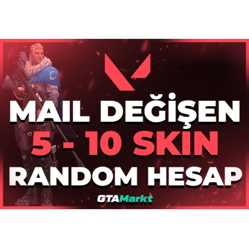  ⭐100 MAİL DEĞİŞEN 5-10 SKİN RANDOM HESAP⭐