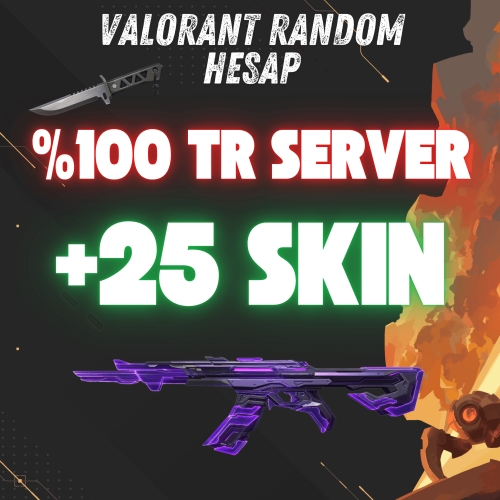  GÜZEL SKINLI TR SERVER VALORANT RANDOM HESAPLAR