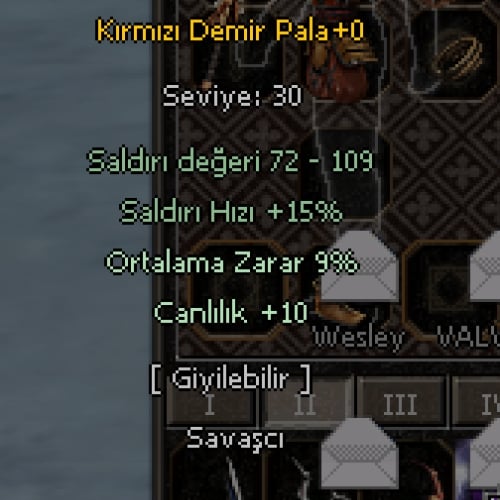  KIRMIZI DEMİR PALA KDP