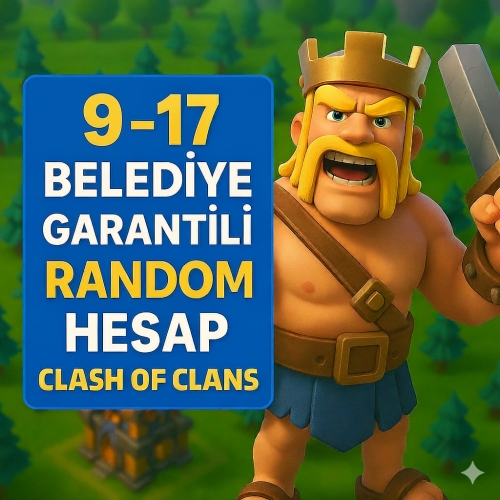  9-17 Belediye Garantili Random hesap