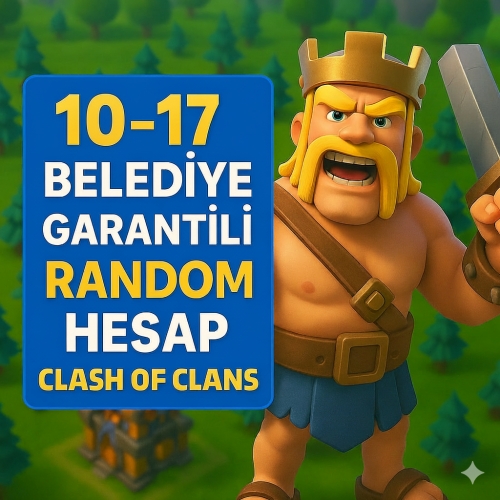  10-17 Belediye Garantili Random hesap