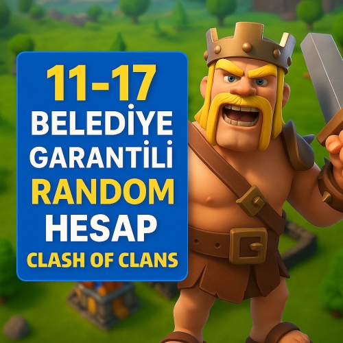  11-17 Belediye Garantili Random hesap