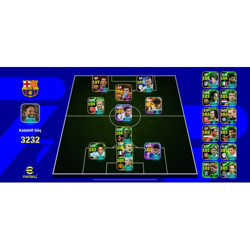  3232+ KG EKSİKSİZ EFOOTBALL HESABI- Kopya