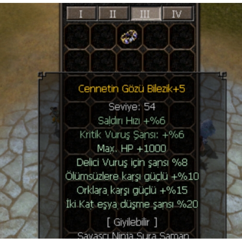  +5 CENNET BİLEZİK Efsunlara Bak