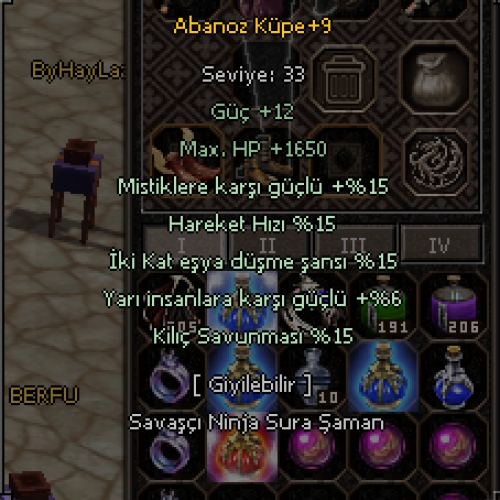  +9 abanoz 15 eşya 6 yarı 15 hareket 15 kılıç