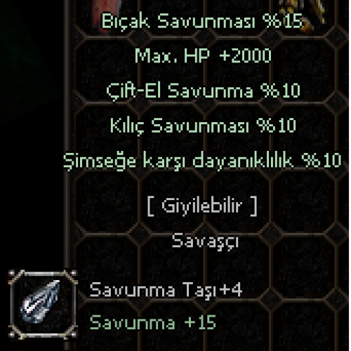  WS lik +9 55 2K HP li Ejderha Tanrısı Zırhı- Kopya
