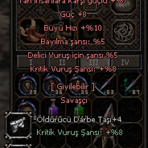  YARI INSAN KILICI+5 UYGUNN