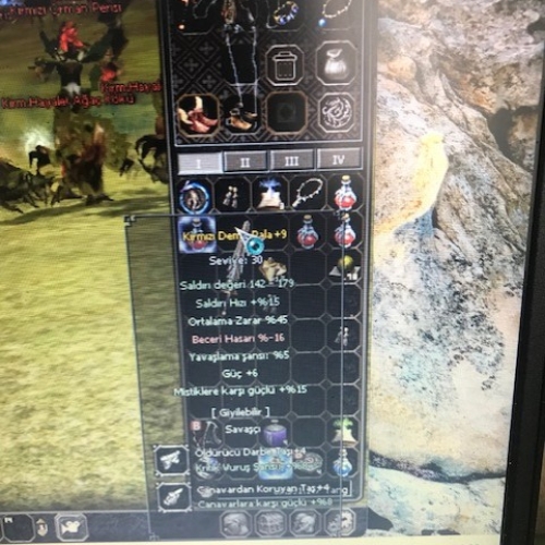  KIRMIZI DEMİR PALA +9