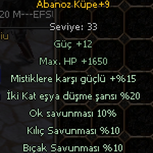  +9 ABANOZ KÜPE FARMLIK pm :46