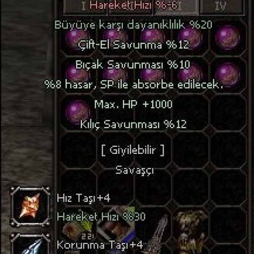  +9 SİYAH ÇELİK ZIRH