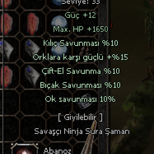  +9 abanoz kılıc bıcak ciftel ok