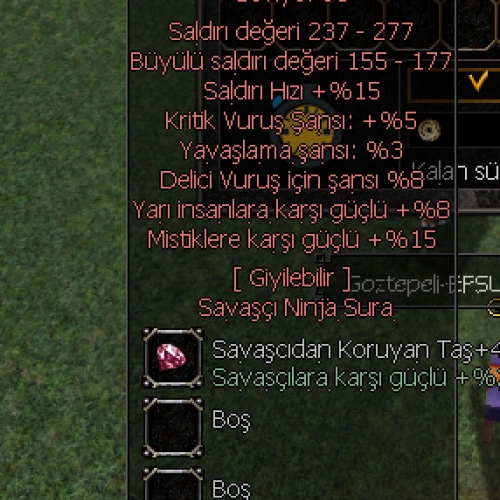  +9 MUHAREBE +4 savaşçı taşı ekli 4500 ilk alan kazanır
