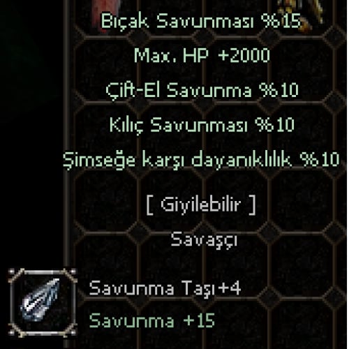  WS lik +9 55 2K HP li Ejderha Tanrısı Zırhı- Kopya