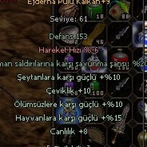  +9 ŞAMAN KALKANI DUZ 6000 TL INDIRIM YOK