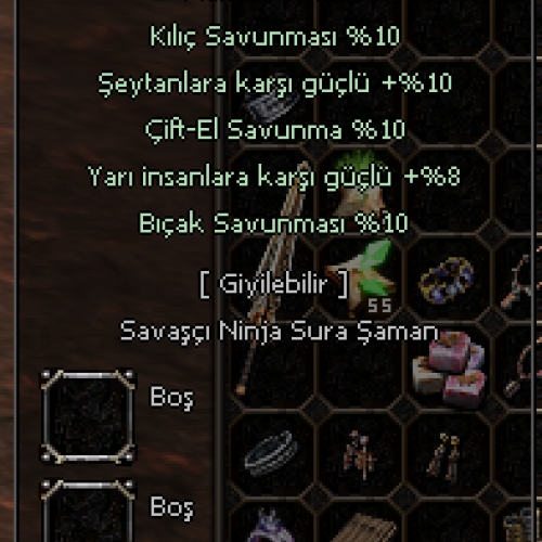  +9 ABONOZ 8 YARI, 10 KILIÇ, 10 BIÇAK, 10 ÇİFT EL, 10 ŞEYTAN