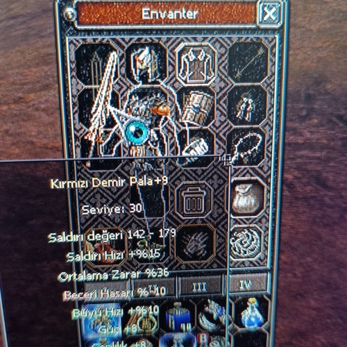  59 level satılık doyum paper canavarı Savaşçı karakter ..