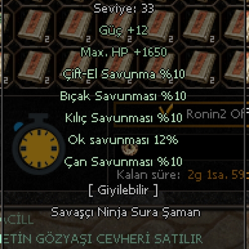  61 LEVEL BEDENSEL YANINDA +9 ELİT ABOSU VE 50LV KRİTİKCİ ŞAMANI İLE DETAY İÇİN MESAJ