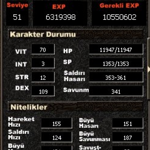  51 lvl 3pli ninja 39 lvl 2pli bedo