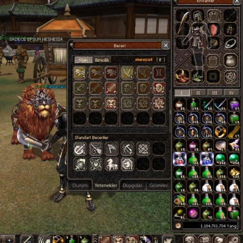  70 LVL SURA + 1.2T PARA + 19GÜN BİNEK + İTEMLER HEPSİ DAHİL
